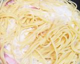 ＊ベーコンとほうれん草のクリームパスタ＊作り方5写真