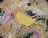 ＊ベーコンとほうれん草のクリームパスタ＊作り方7写真