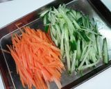 味噌マヨで食べる☆野菜たっぷり生春巻き作り方2写真