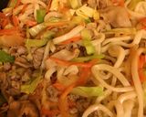 ピリ辛焼きうどん作り方6写真