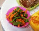 にんじんとピーマンの塩昆布きんぴら♥作り方4写真