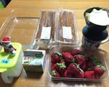 フルーツたっぷり♪Xmasスコップケーキ作り方1写真