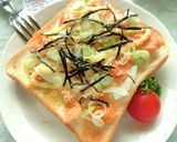 焼き鮭ﾘﾒｲｸ⋆和トースト作り方5写真