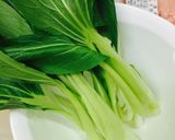青梗菜とモチモチ肉団子中華スープ❤️作り方1写真