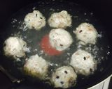 青梗菜とモチモチ肉団子中華スープ❤️作り方4写真