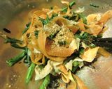 春菊と人参と湯葉の塩昆布胡麻和え作り方5写真