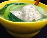 青梗菜とモチモチ肉団子中華スープ❤️作り方6写真