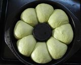 HBで簡単★抹茶のリースちぎりパン作り方5写真