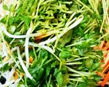 豆苗の炒めもの作り方3写真
