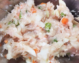 鶏挽肉と野菜の揚げ巾着☆甘辛煮作り方2写真