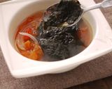 シャンタンde焼き海苔とトマトのスープ作り方8写真