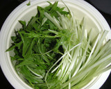 水菜とにんじんとシーチキンの和風おひたし作り方1写真