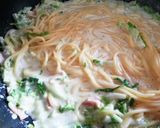 ＊白菜とベーコンのミルクスープパスタ＊作り方7写真