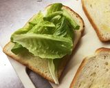 簡単ブルーチーズとサラダ菜のサンドイッチ作り方3写真