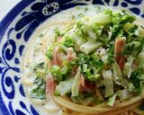 ＊白菜とベーコンのミルクスープパスタ＊作り方8写真