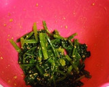 材料4つ★ほうれん草の胡麻和え風。作り方4写真