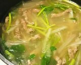 牛肉と大根とせりのスープ作り方6写真