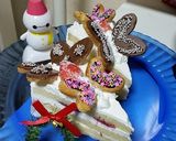 バタフライクリスマスケーキ（蝶々）作り方21写真