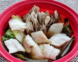 レンジで！仲良く☆タラのあったかふたり鍋作り方6写真