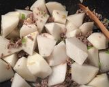 大根とひき肉の炒め煮作り方4写真