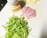 レンジで1分^o^簡単キャベツの巣ごもり作り方1写真