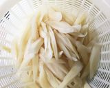 にらと挽肉の柳川風煮作り方1写真
