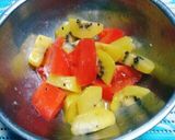 前菜に♪キウイのわさびドレ和え作り方4写真