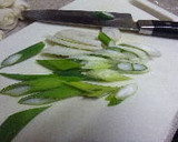 豚肉とネギの甘じょっぱい炒めもの作り方1写真