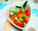 前菜に♪キウイのわさびドレ和え作り方6写真