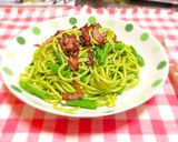 ヘルシー節約！春菊のジェノベーゼ風パスタ作り方6写真