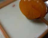 ミカン入り✽牛乳ゼリー作り方4写真