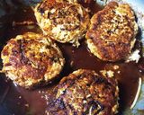 ヘルシー♪豆腐もやし入りハンバーグ★作り方6写真