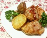 鶏肉と新じゃが芋の☆甘辛和え♡♥♡作り方8写真