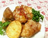 鶏肉と新じゃが芋の☆甘辛和え♡♥♡作り方9写真