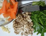 にらと白菜の具だくさんスープ♪作り方1写真