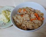 シーチキンと人参の炊き込みご飯作り方4写真