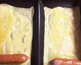 粗挽きウインナーの卵巻き作り方3写真
