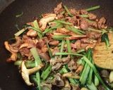 砂肝と椎茸と小松菜のにんにく醤油炒め☆作り方10写真