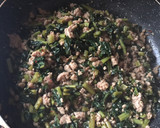 冷凍した大根葉と挽肉で作る炒め煮おかず作り方4写真
