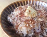 バター醤油かつお節ごはん作り方2写真