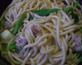 簡単！ﾒﾁｬうま　　ねぎぶた焼きうどん♪作り方3写真