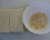 じゃこ天の香草パン粉焼きオープンサンド作り方1写真