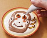 ヨーグルトアート　チョコモンキー作り方5写真
