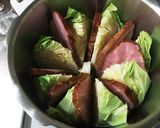 キャベツとベーコンの丸ごと煮作り方1写真