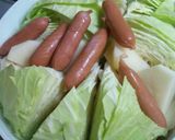 まるごとキャベツのケチャップポトフ作り方1写真