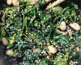 ほうれん草＊ひじきと大豆のごま和え作り方9写真