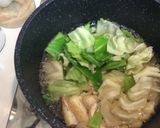 キャベツと油揚げのお味噌汁作り方2写真