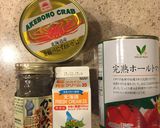 【簡単お店の味】カニのクリームパスタ作り方1写真
