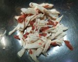 ささみ梅肉と明太子マヨ和えのサラスパ♪作り方7写真