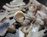 イカとブロッコリーとチンゲン菜の炒め物作り方4写真